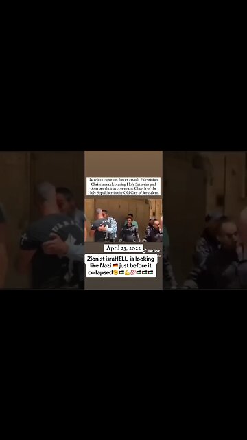 #Palestinian #Christian #Protesting #IOF #Blocking #Church #Entrance #holysepulchre #Palestine