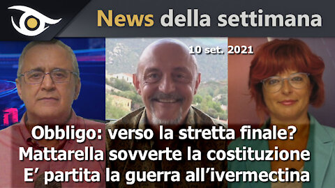 News della settimana (10 set. 2021)