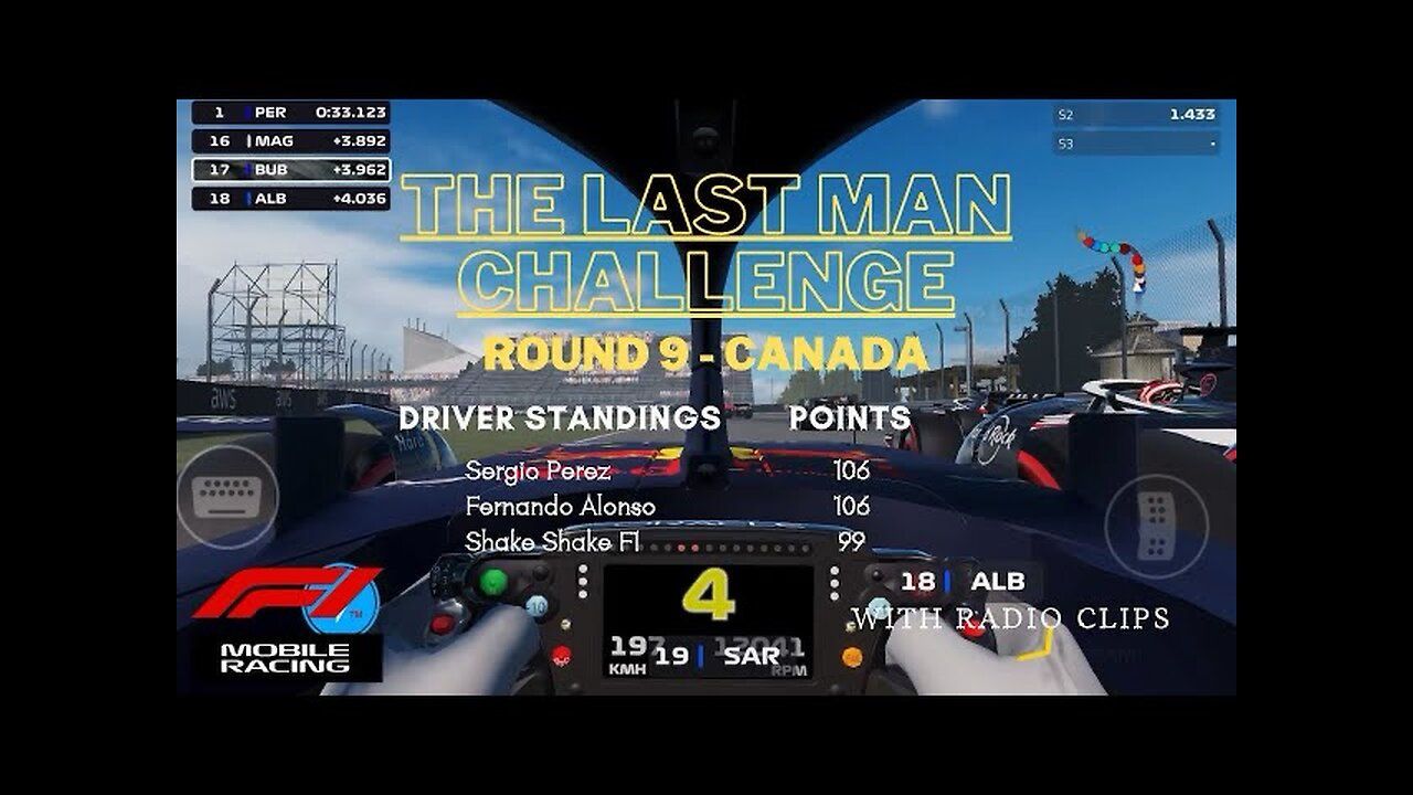 THE LAST MAN CHALLENGE | Round 9- CANADA | F1 MOBILE RACING 2023