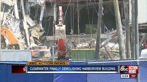 Demolition of harborview building in Clearwater