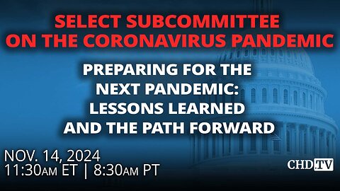 Preparing for the Next Pandemic: Lessons Learned and The Path Forward | Nov. 14