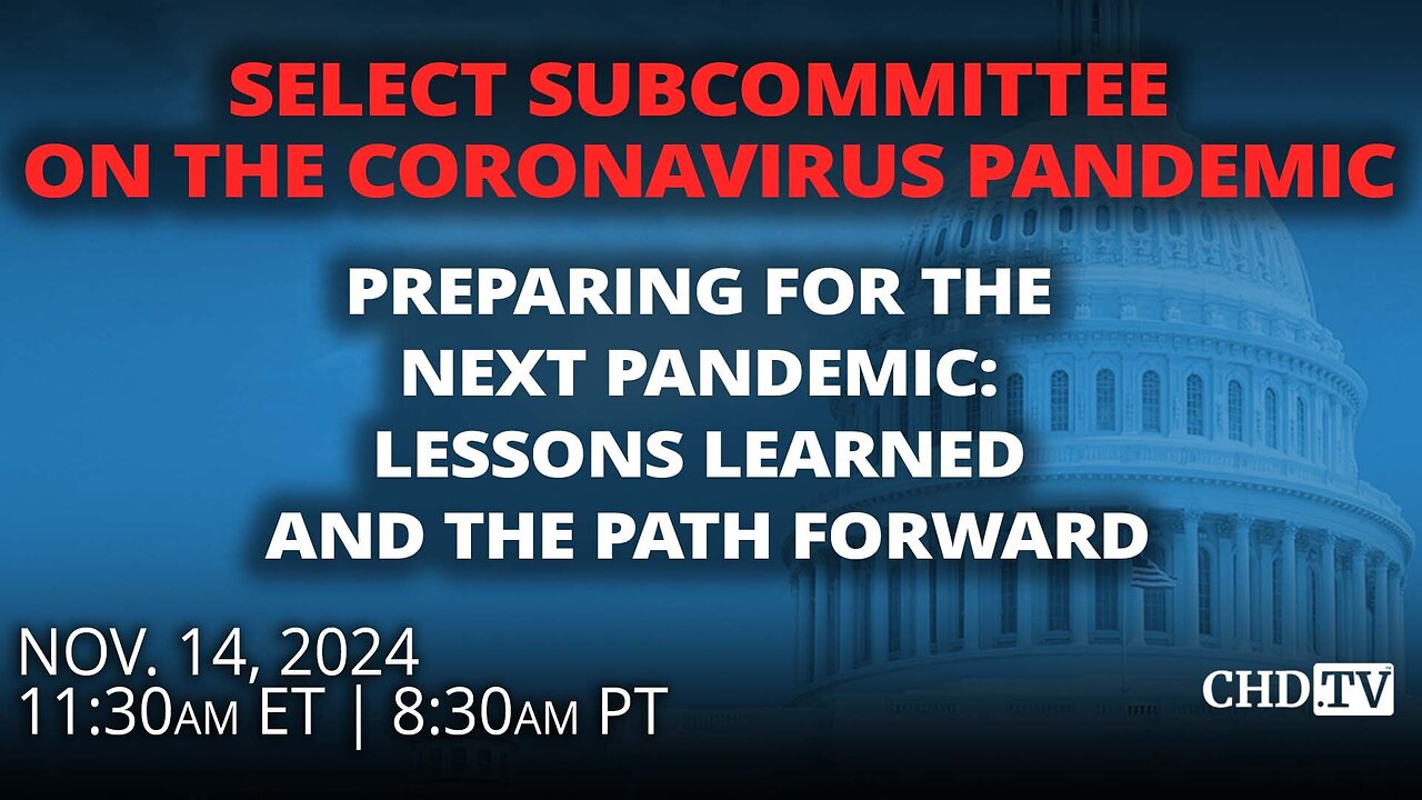 Preparing for the Next Pandemic: Lessons Learned and The Path Forward | Nov. 14