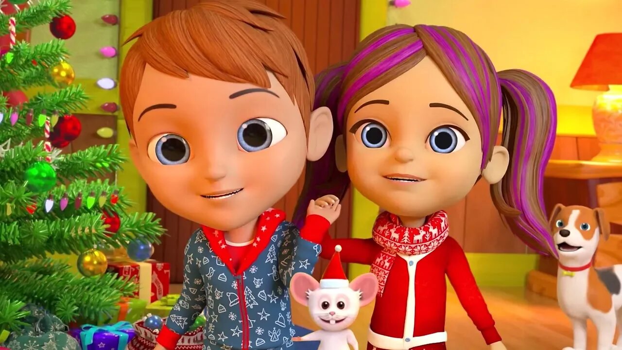 Deck The Halls | Christmas Songs Playlist for Kids | Xmas Music & Cartoons by Little Treehouse