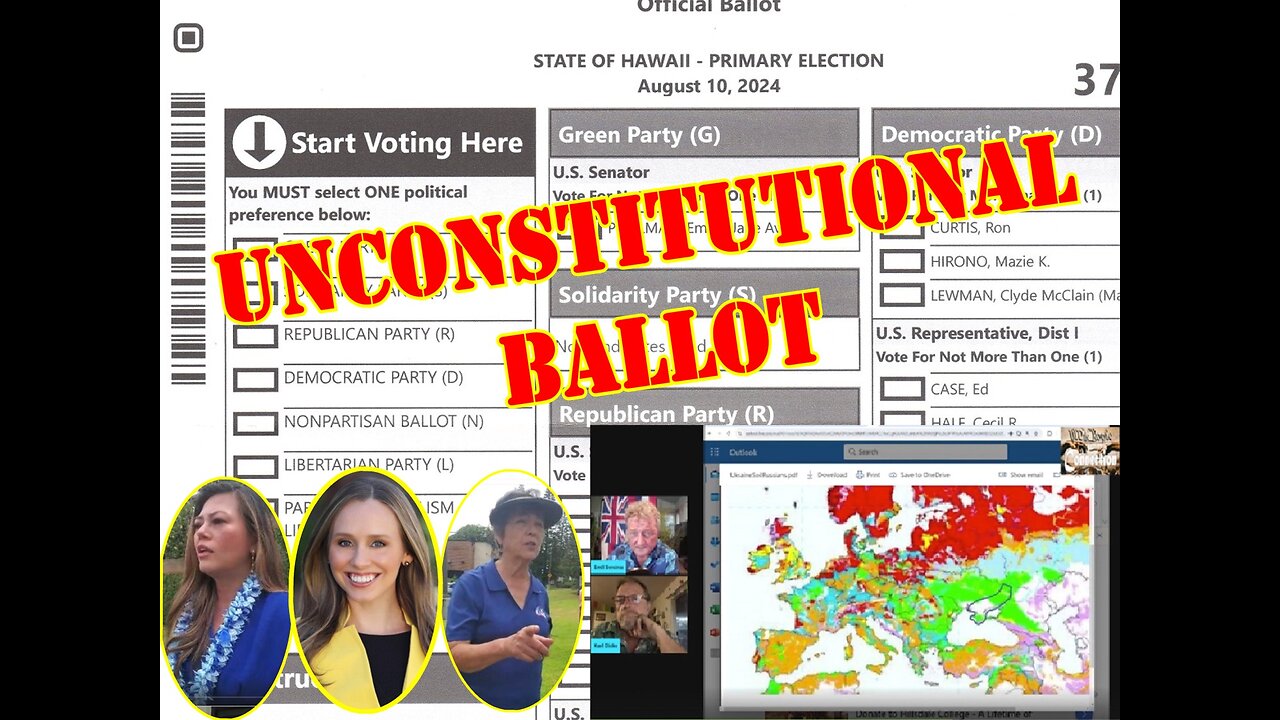 We The People Connection - HI Unconstitutional Primary Election Ballot