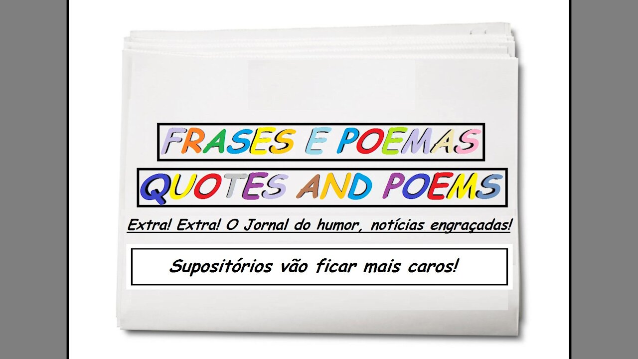 Notícias engraçadas: Supositórios vão ficar mais caros! [Frases e Poemas]