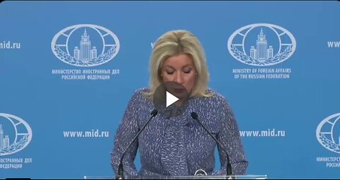 RUSSIA’S ZAKHAROVA: THE U.S. IS RESPONSIBLE FOR THE SITUATION IN THE MIDDLE EAST...