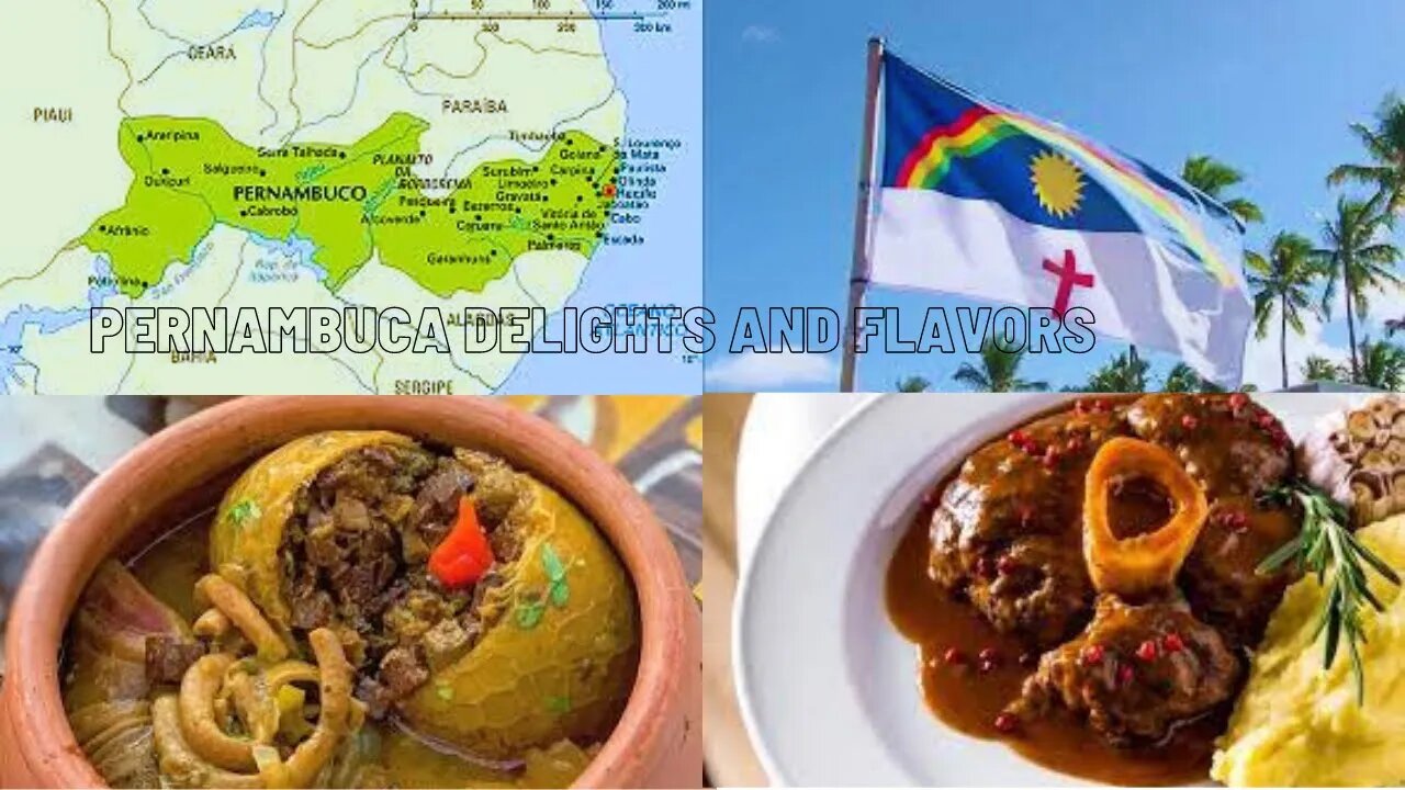 Typical foods of the state of Pernambuco.