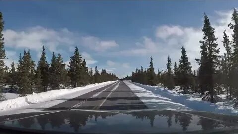 Driving Denali Park Road in the Winter - GoPro