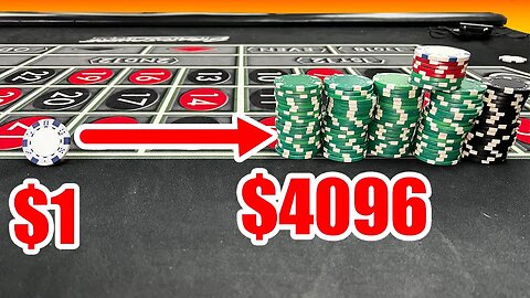 Going from $1 to $4096 on Roulette