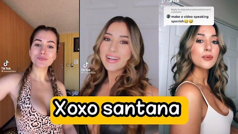 Best of xoxo santana tiktoker with 3.2 millon follower #romele