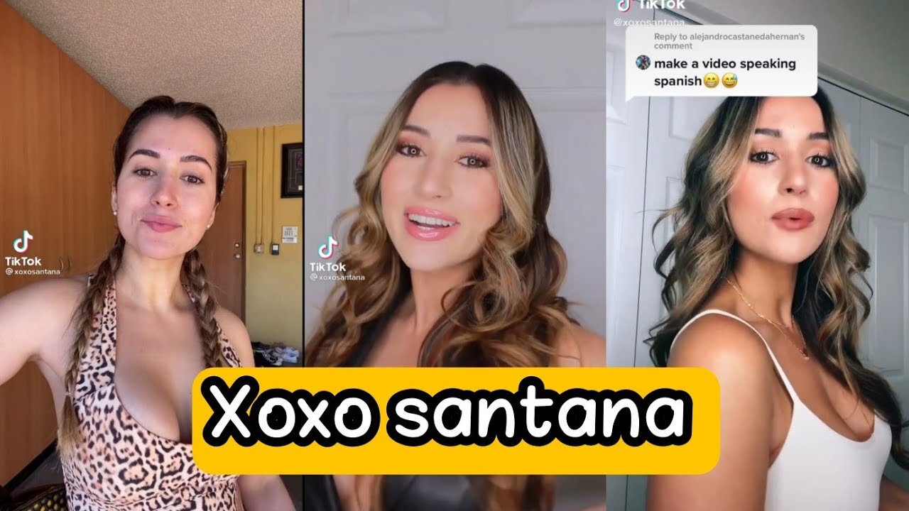 Best of xoxo santana tiktoker with 3.2 millon follower #romele