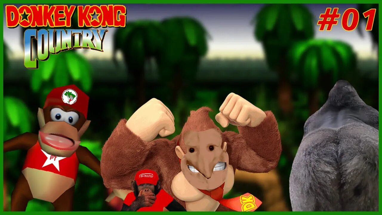 MACACO BURRO! 🐒 - Donkey Kong Country #1
