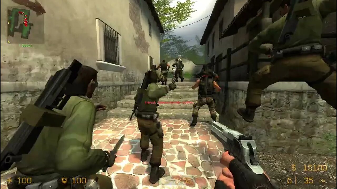 Counter Strike Source Inferno Bots #22 Only Machine Guns