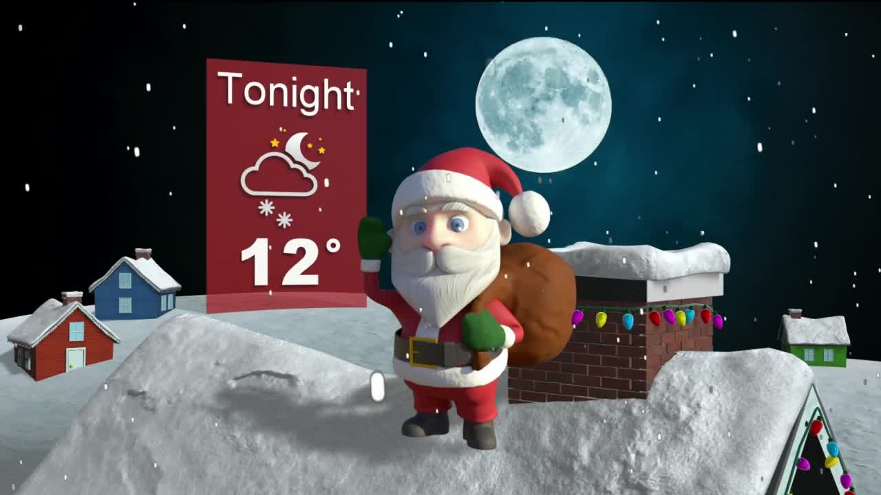 Chilly Christmas Eve with light snow showers