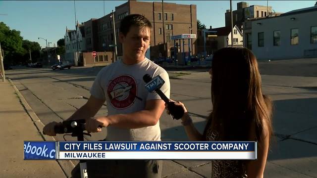 Milwaukee files lawsuit against scooter company