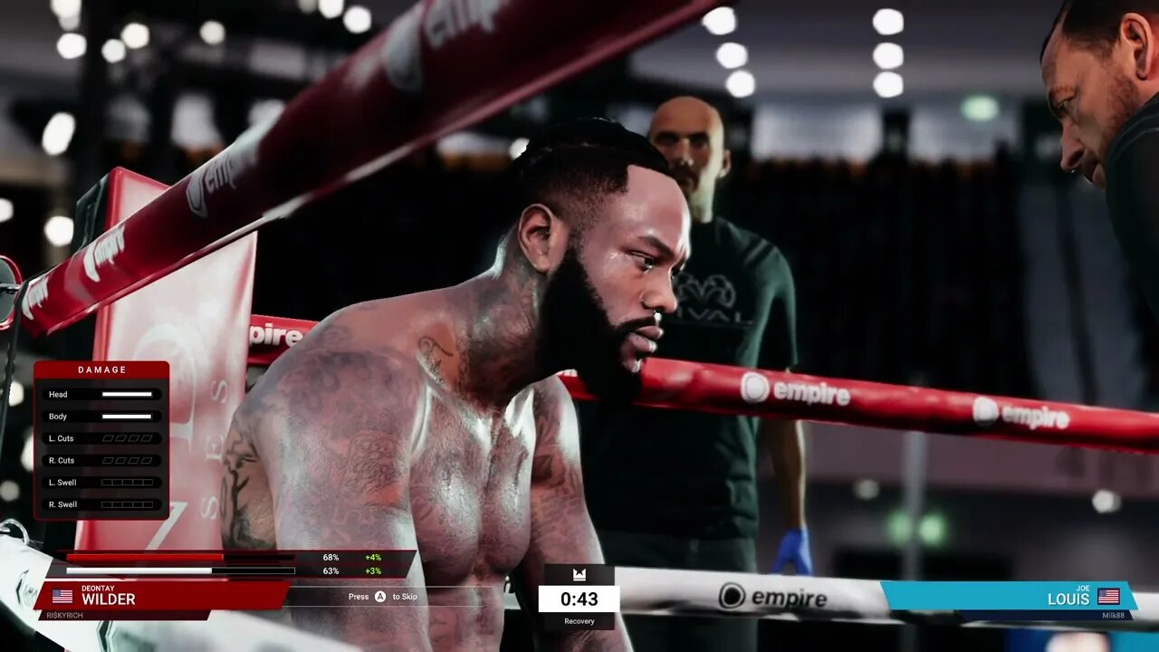 Undisputed Boxing Online Ranked Gameplay Deontay Wilder vs Joe Louis (Chasing Platinum 2)