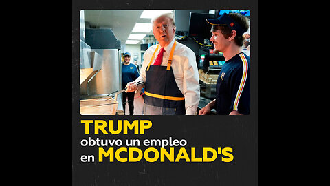 Trump prepara papas fritas en un McDonald’s en Pensilvania