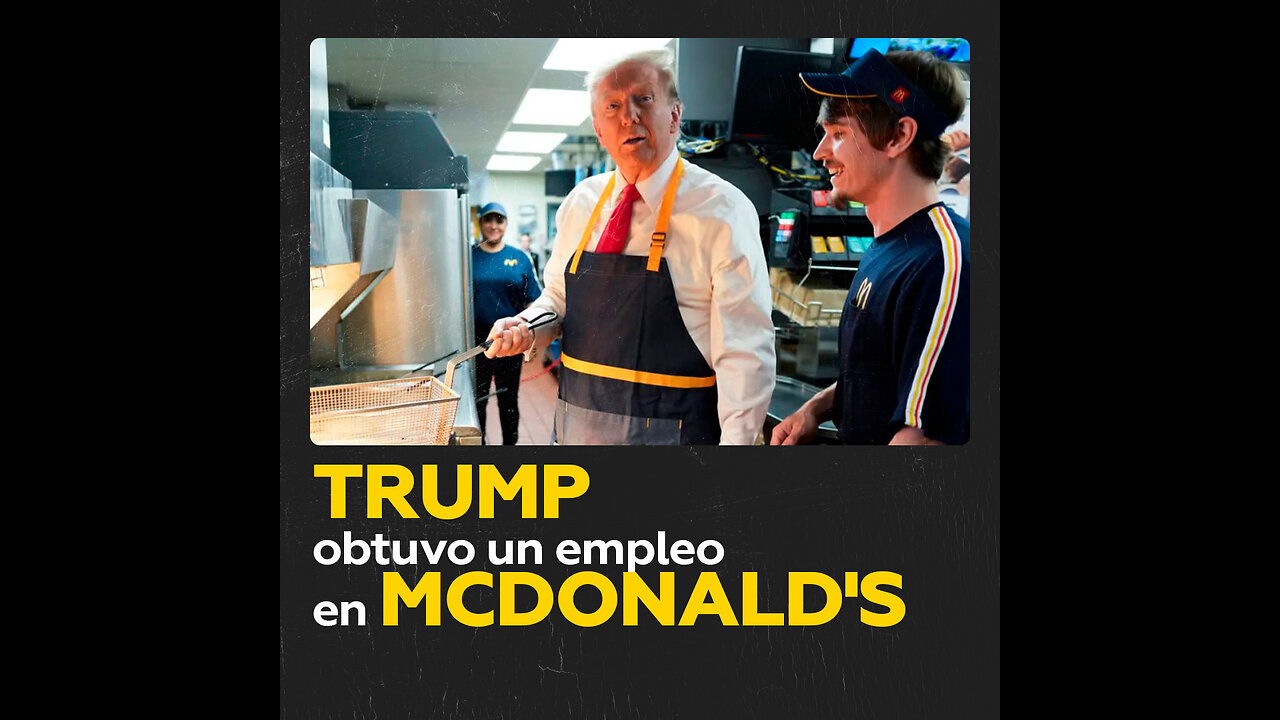 Trump prepara papas fritas en un McDonald’s en Pensilvania