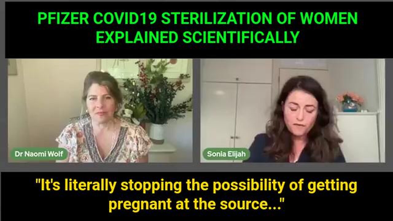 PFIZER COVID19 STERILIZATION OF WOMEN EXPLAINED SCIENTIFICALLY 💉☠️💉