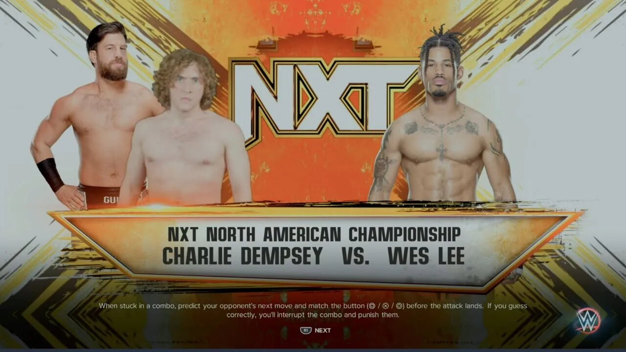 NXT Wes Lee vs Charlie Dempsey w/Drew Gulak for the NXT North American Title