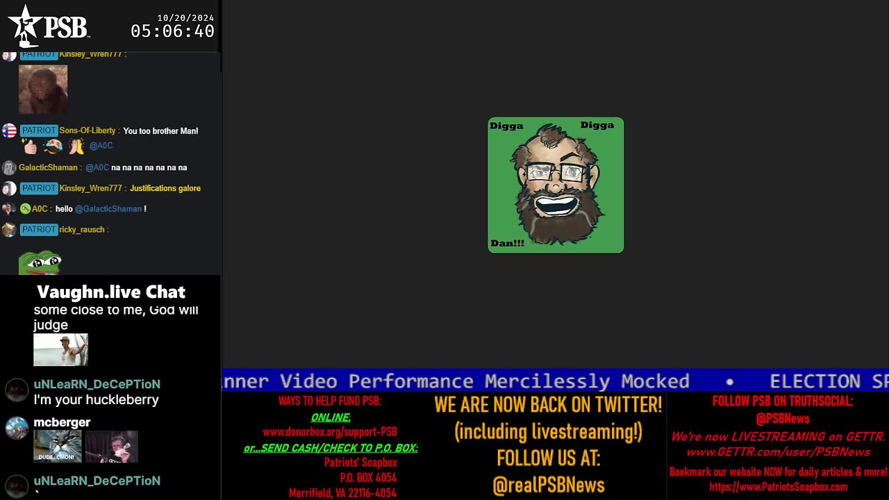 2024-10-20 05:00 EDT - DiggaDan Show: