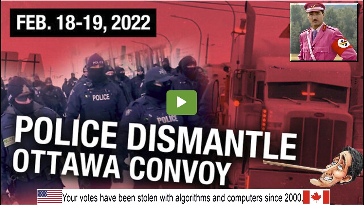 FULL FOOTAGE: Police crackdown on peaceful protesters in Ottawa last weekend