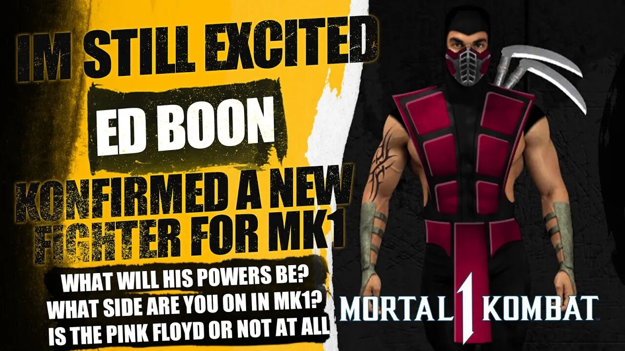 Mortal Kombat 1: Ed Boon CONFIRMS New Character fro mk1 Via Interview!