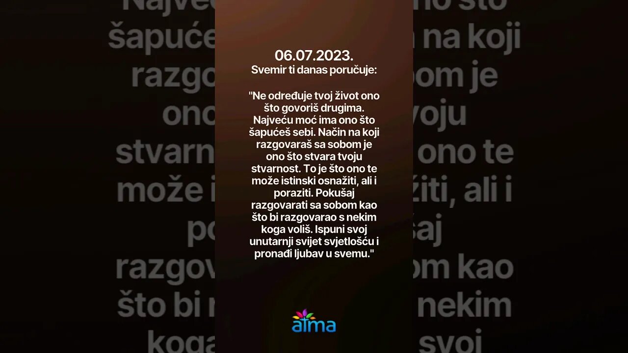 Poruka Svemira 06.07.2023