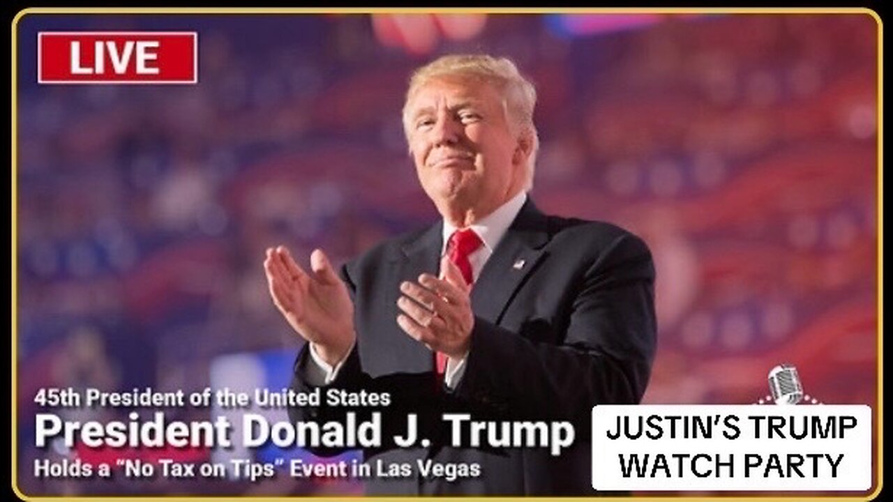 LIVE: Trump Holds a “No Tax on Tips” Event in Las Vegas - 8/23/24