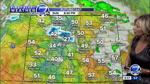 Skies clearing across Colorado today, with 60s and 70s on the 7-day forecast