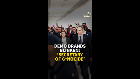DEMO BRANDS BLINKEN: 'SECRETARY OF G*NOCIDE'