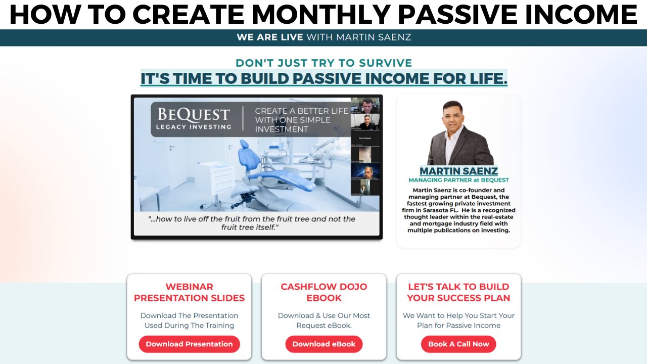 How To Create Consistent & Predictable Monthly Passive Income Today