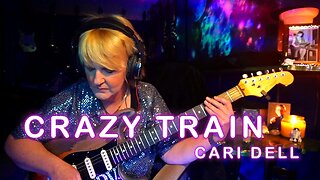 Crazy Train- Female Guitar Cover by Cari Dell