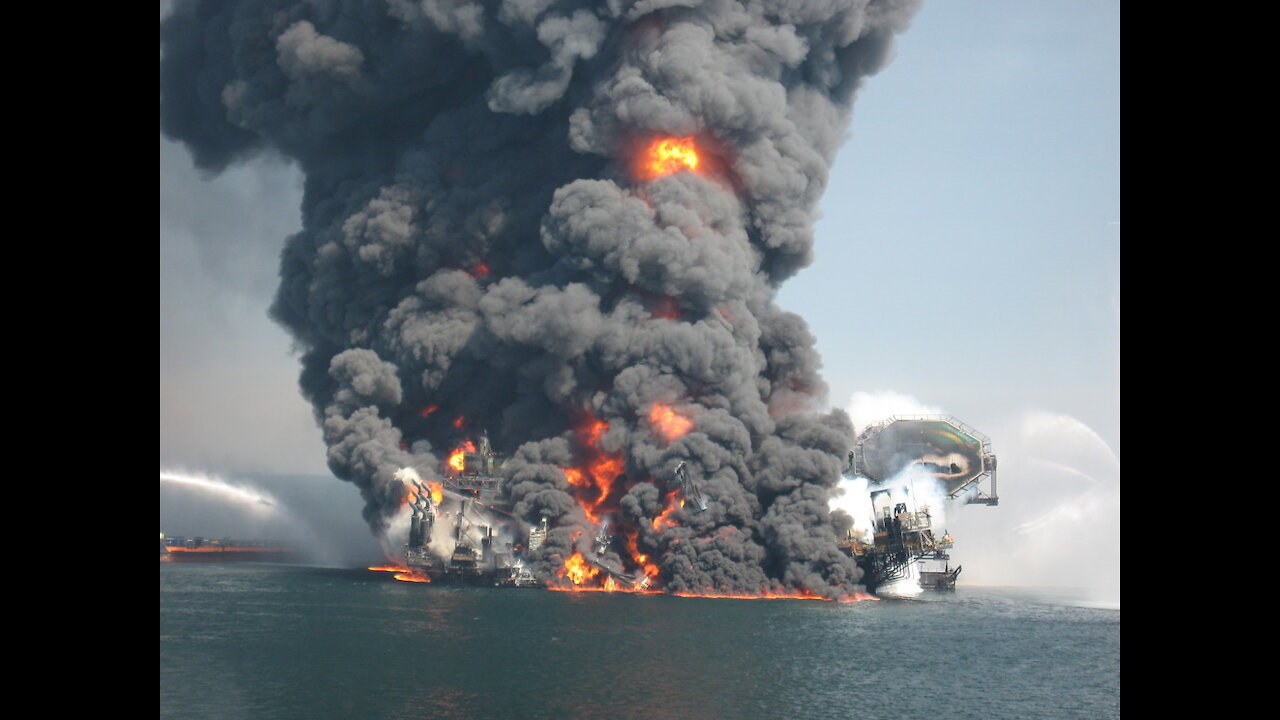 Nigerian Refinery On Fire.