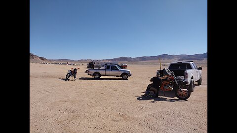 RIDING DIRT BIKES ON A MILITARY BOMBING RANGE