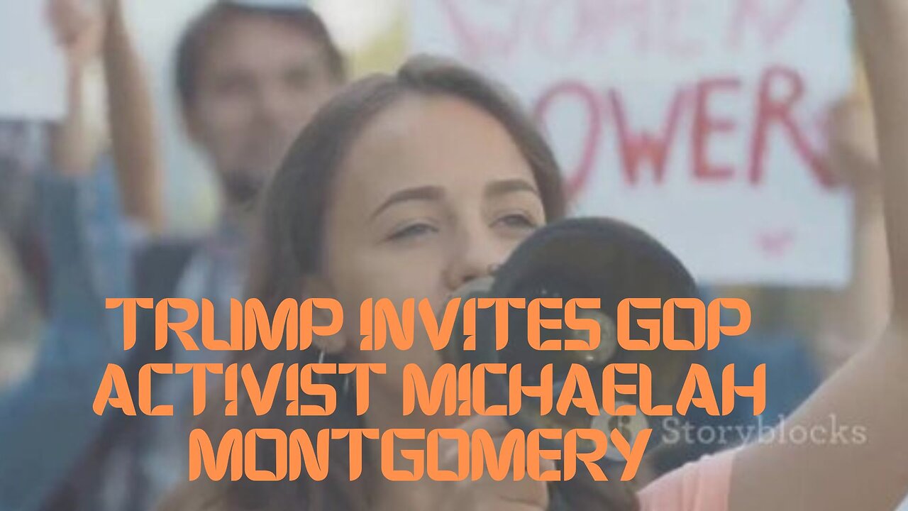 Trump Invites GOP Activist Michaelah Montgomery At Atlanta, Georgia, Campaign Rally