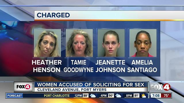 Four women arrested for prostitution in Fort Myers