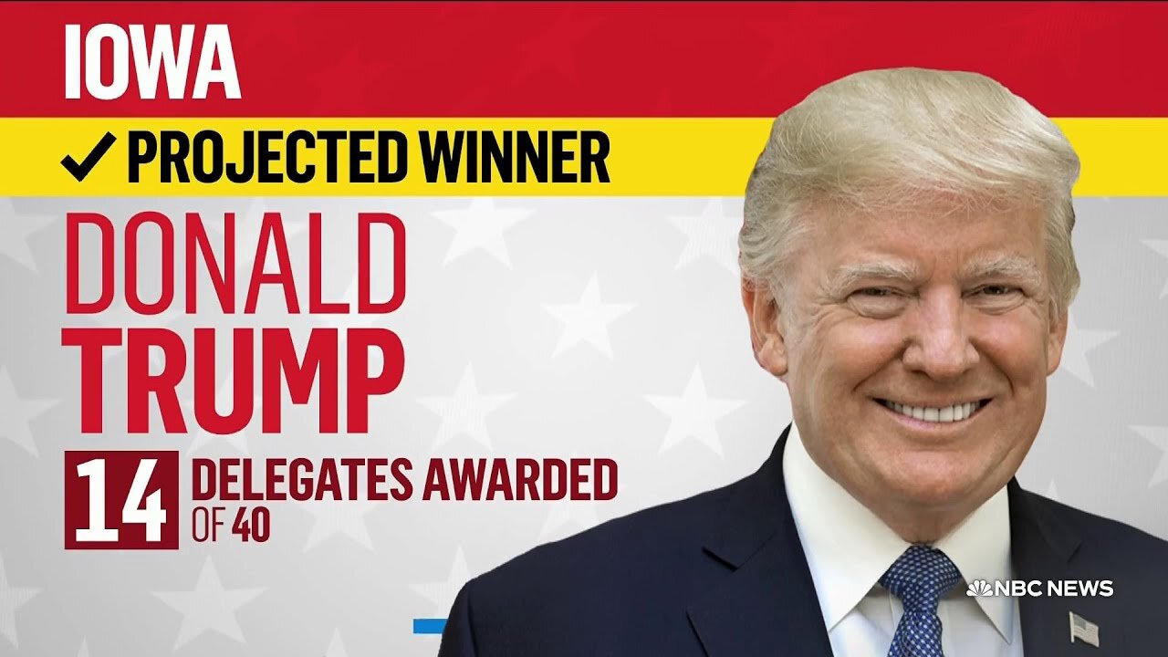 BREAKING: NBC projects Donald Trump has won the Iowa Republican caucus