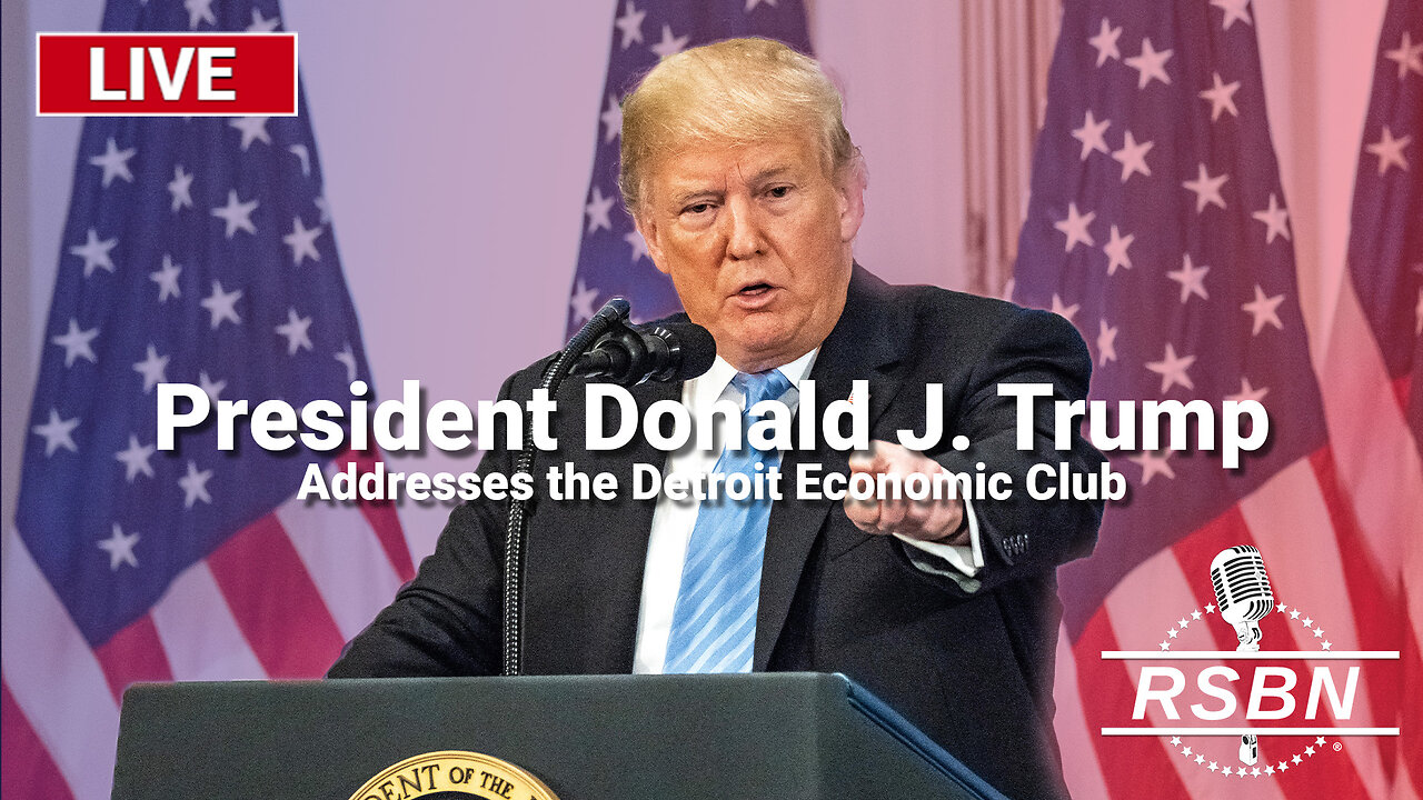 L​IVE REPLAY: President Trump Addresses the Detroit Economic Club - 10/10/24