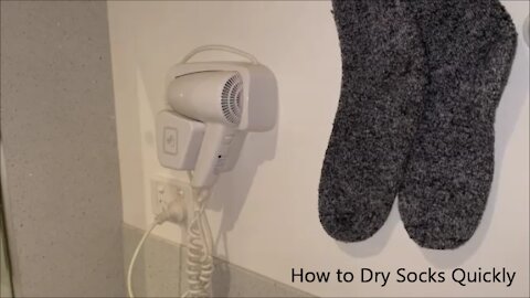 How to Dry Socks Quickly