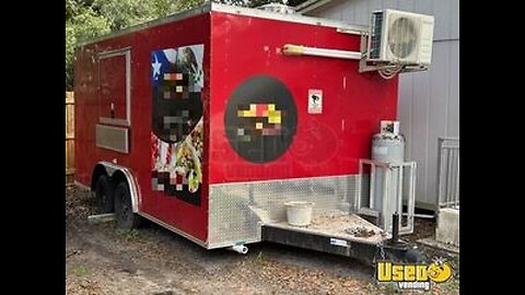 Like-New - 2023 8.5' x 16' Kitchen Food Concession Trailer with Pro-Fire Suppression
