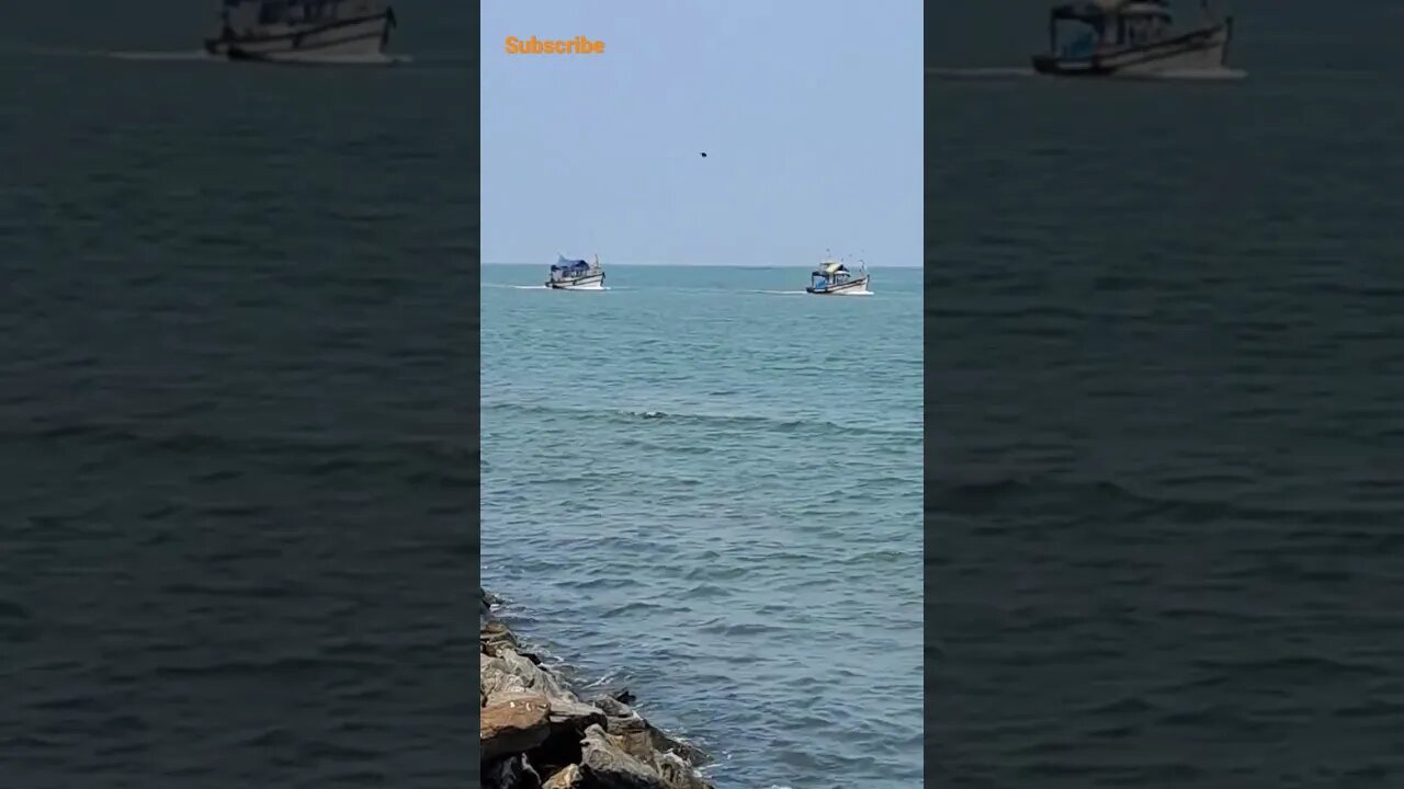 beautiful view of fishing trawlers #viral #youtubeshorts #shortvideo #shorts #naturephotography