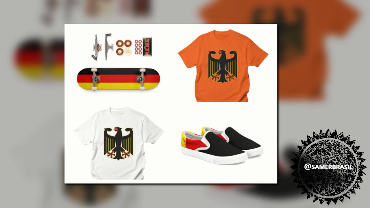 DEUTSCHLAND. DEUTSCHLANDS FLAGGE. SAMER BRASIL (THREADLESS)