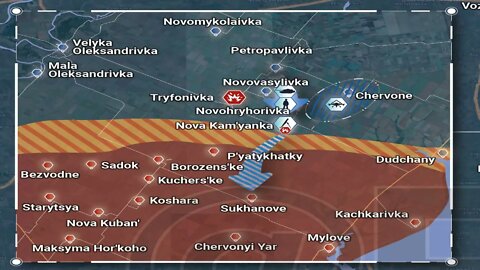 Ukrainian War Rybar Map Update: Battle for Kherson as of 11am October 18 2022 Nikolaev-Berislav area