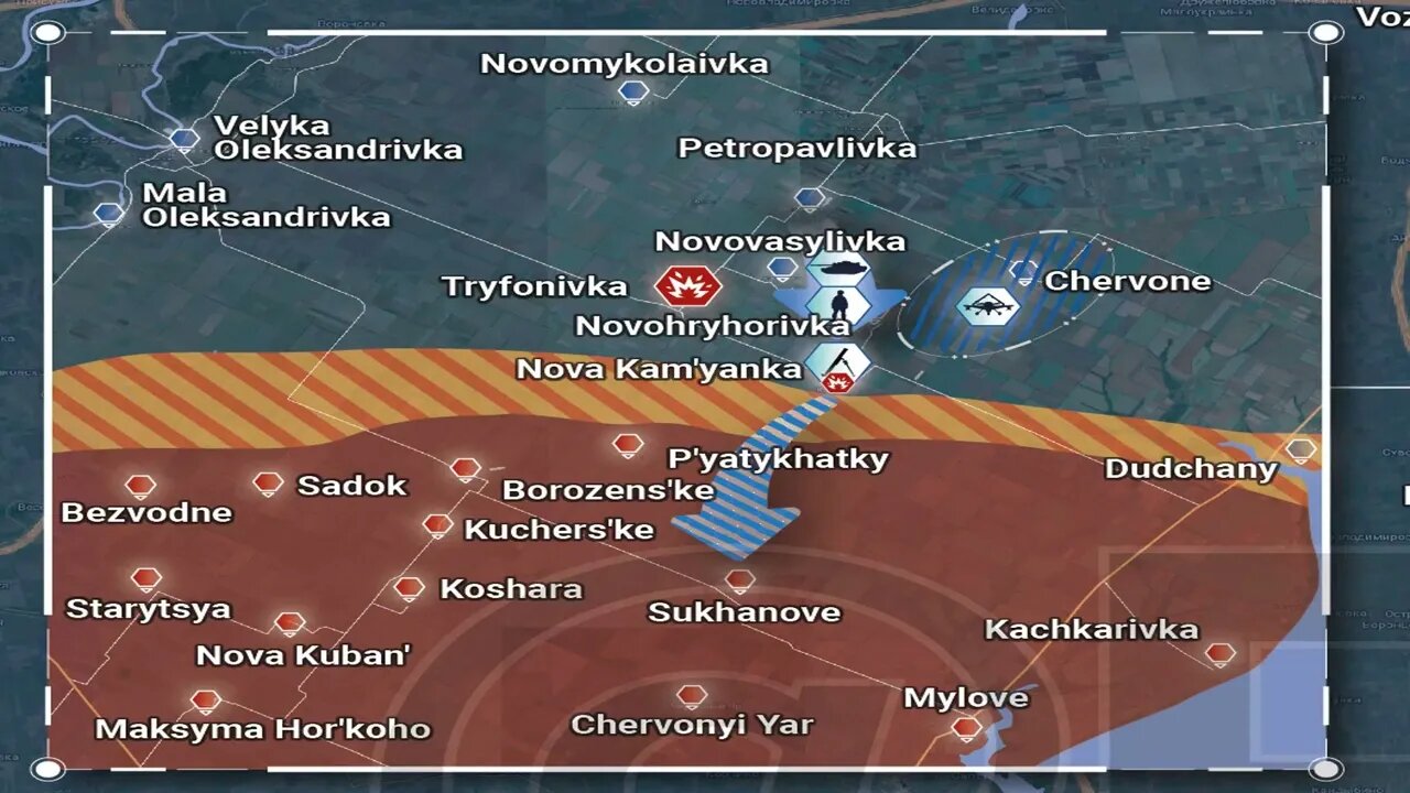 Ukrainian War Rybar Map Update: Battle for Kherson as of 11am October 18 2022 Nikolaev-Berislav area