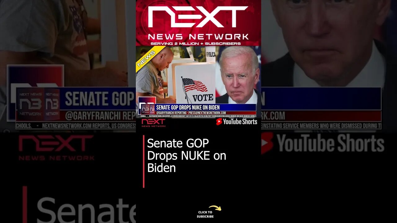 Senate GOP Drops NUKE on Biden #shorts