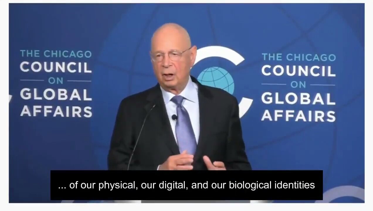 Klaus Schwab Fussion of Physical, Digital and biological