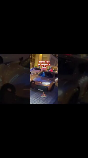 Andrew Tate On A Bugatti in Dubai