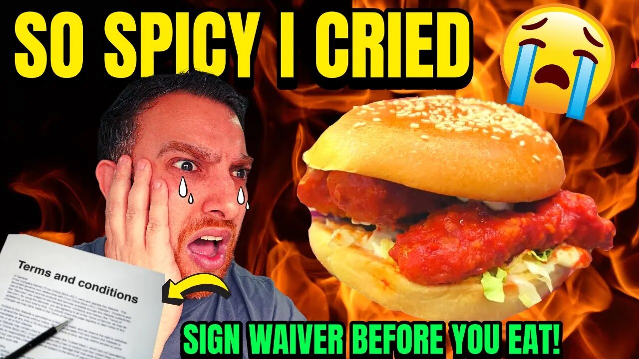 I Tried The SPICIEST BURGER In The UK🔥🥵 (This Will Make You Cry!) SPICE CHALLENGE!