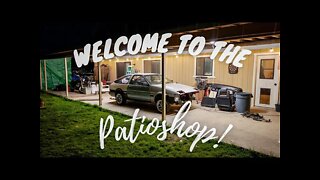 Converting my patio into a garage workshop!